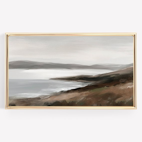 Autumn Frame Tv Art Fall Lake Art For The Frame Tv Moody Vintage
