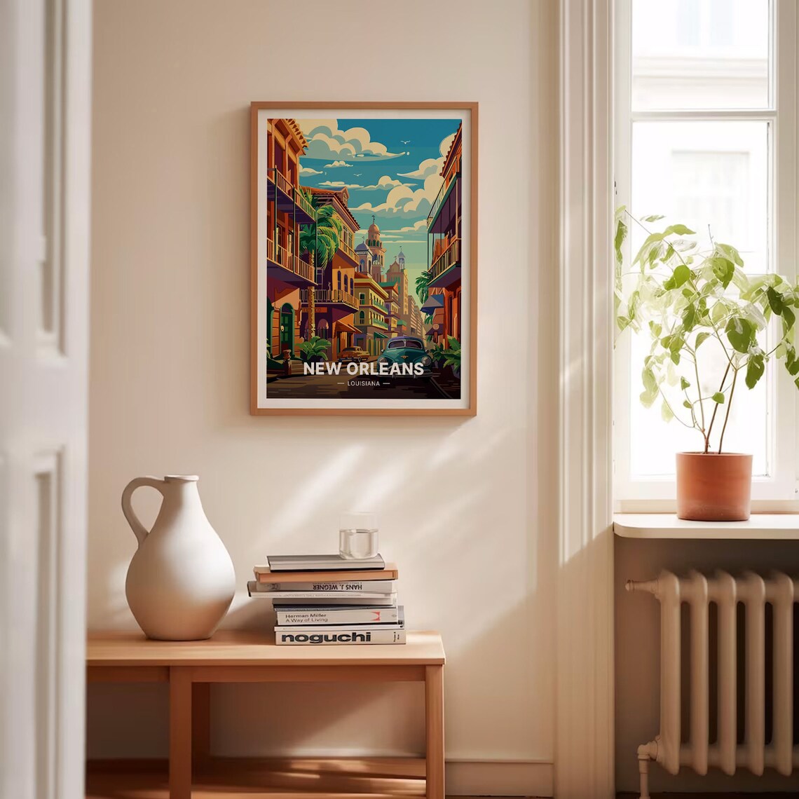 New Orleans Travel Poster, Cityscape Art Print - Image 4