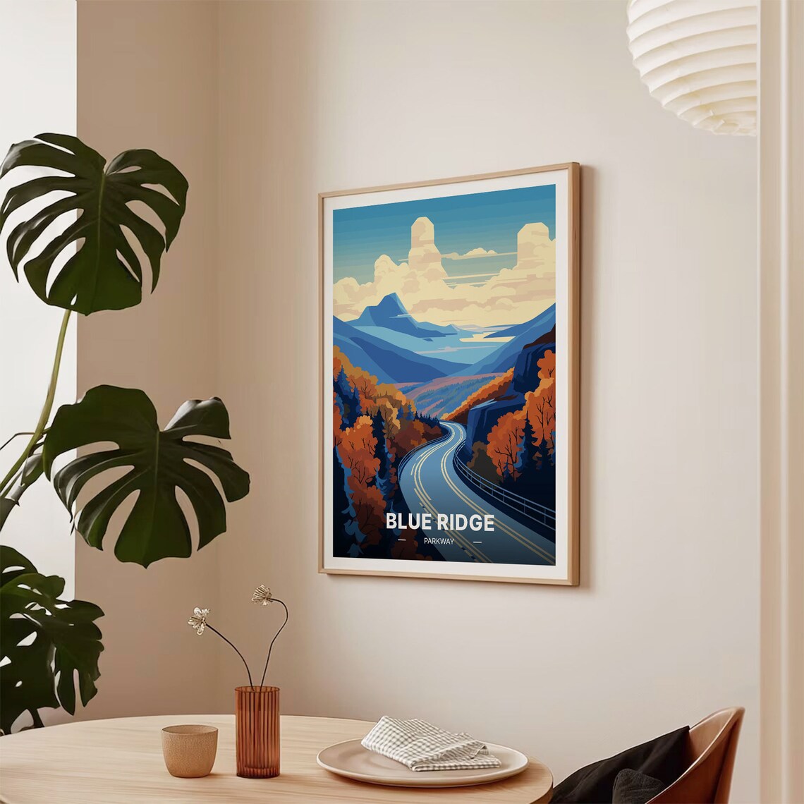 Blue Ridge Parkway Travel Poster, Scenic Road Art Print - Image 2
