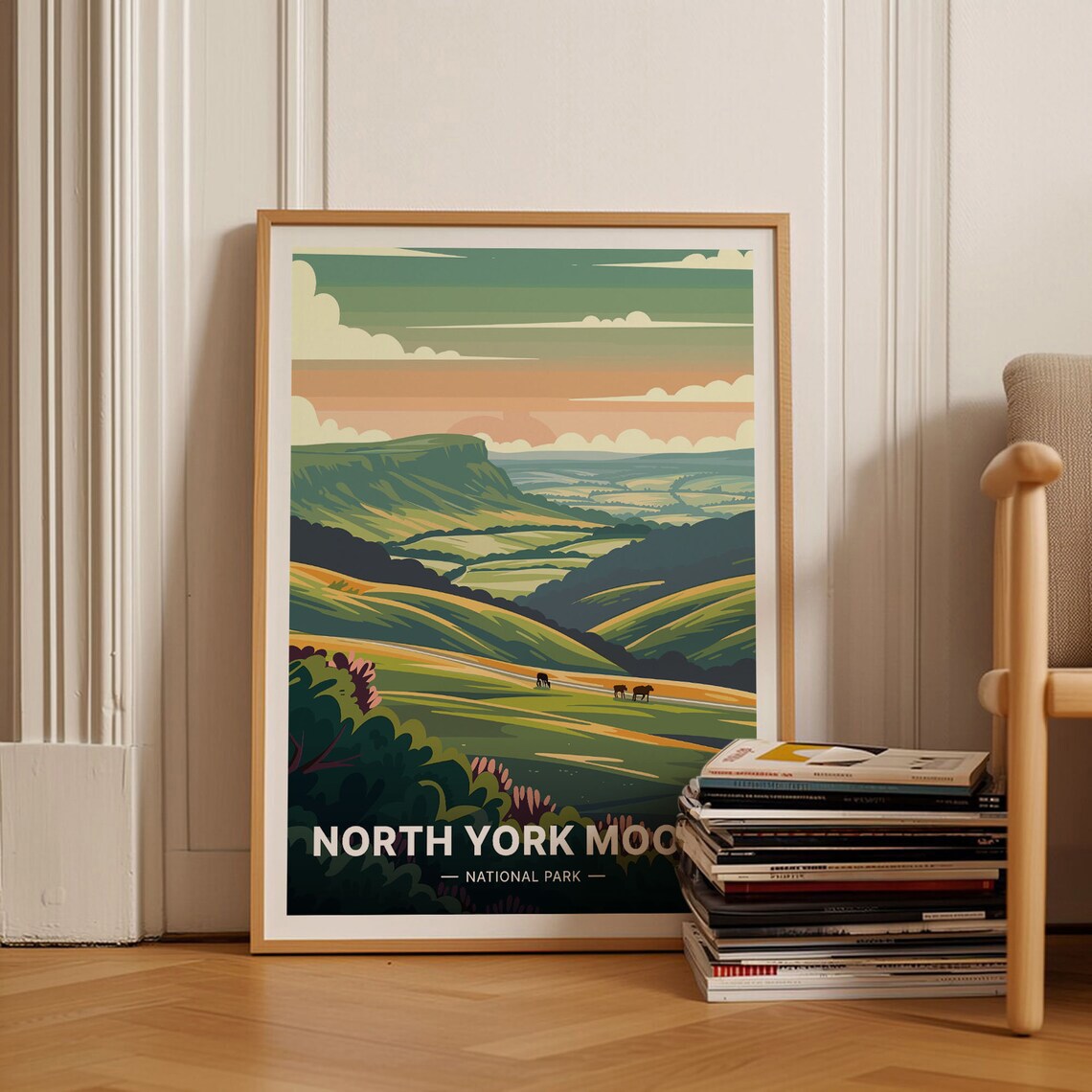 North York Moors National Park Travel Poster