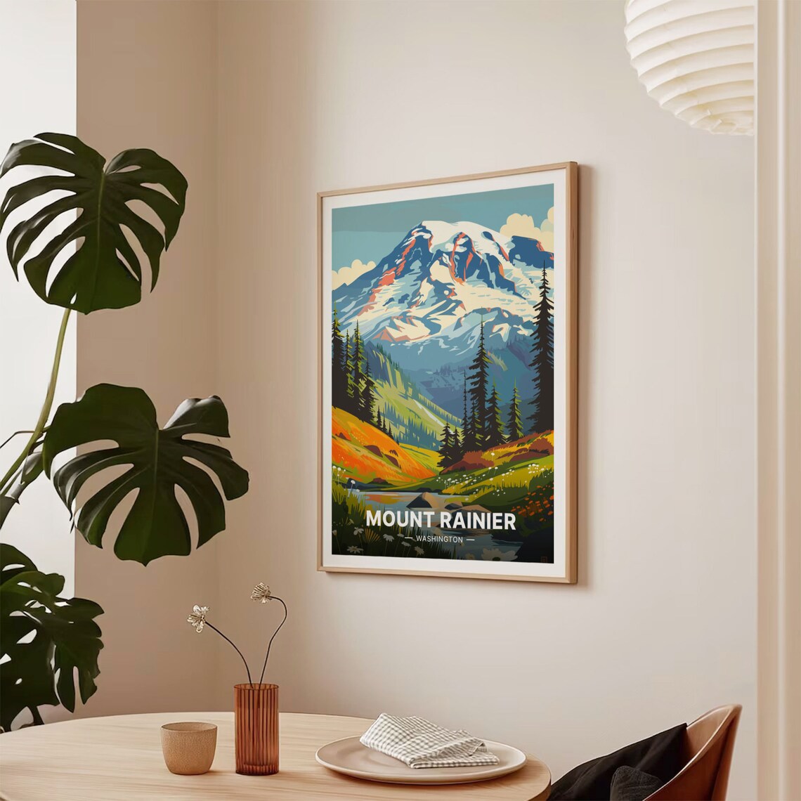 Mount Rainier National Park Scenic Travel Poster - Image 2