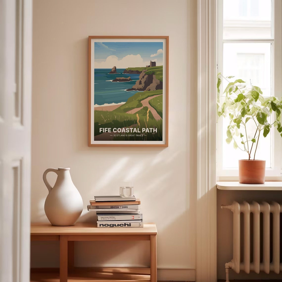 Fife Coastal Path Scotland Cliffs Hiking Trail Vintage Travel Poster - Image 4