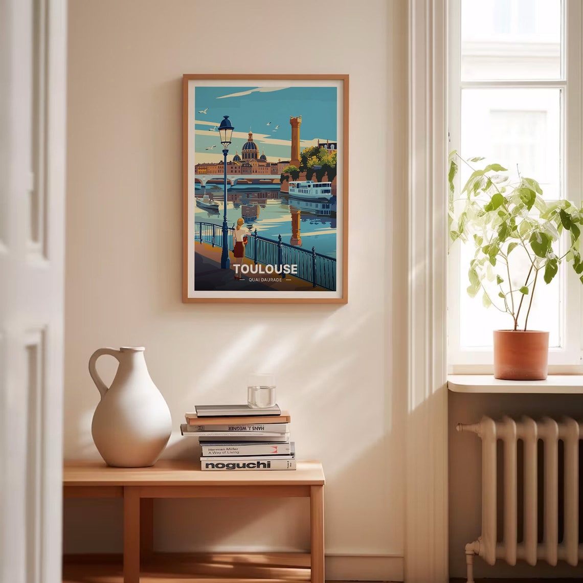 Toulouse France Skyline Poster French Riviera Travel Art Cityscape Wall Decor Housewarming Birthday Gift Idea C20 966 - Image 4