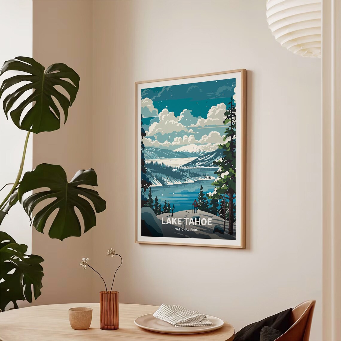 Lake Tahoe National Park Travel Poster, Scenic Landscape - Image 2