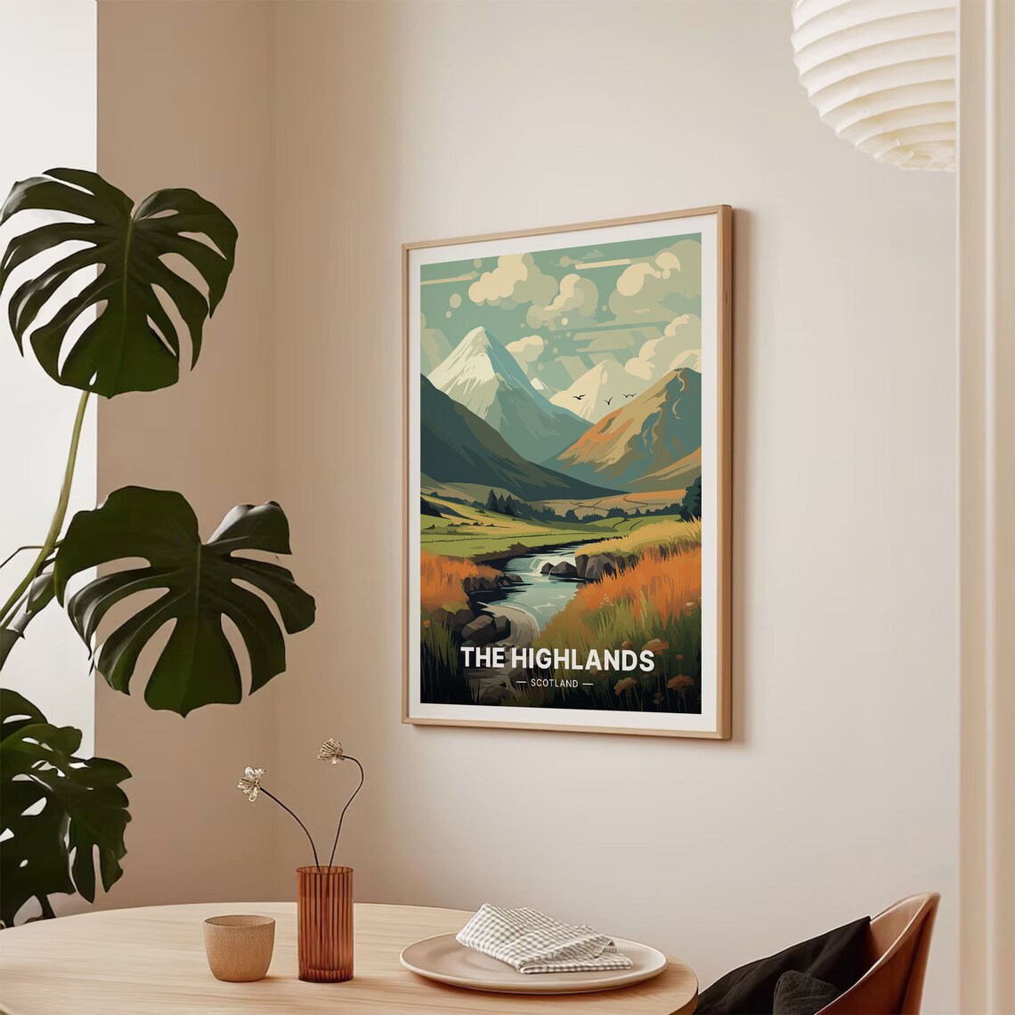 Scottish Highlands Travel Poster, Home Office Decor - Image 2