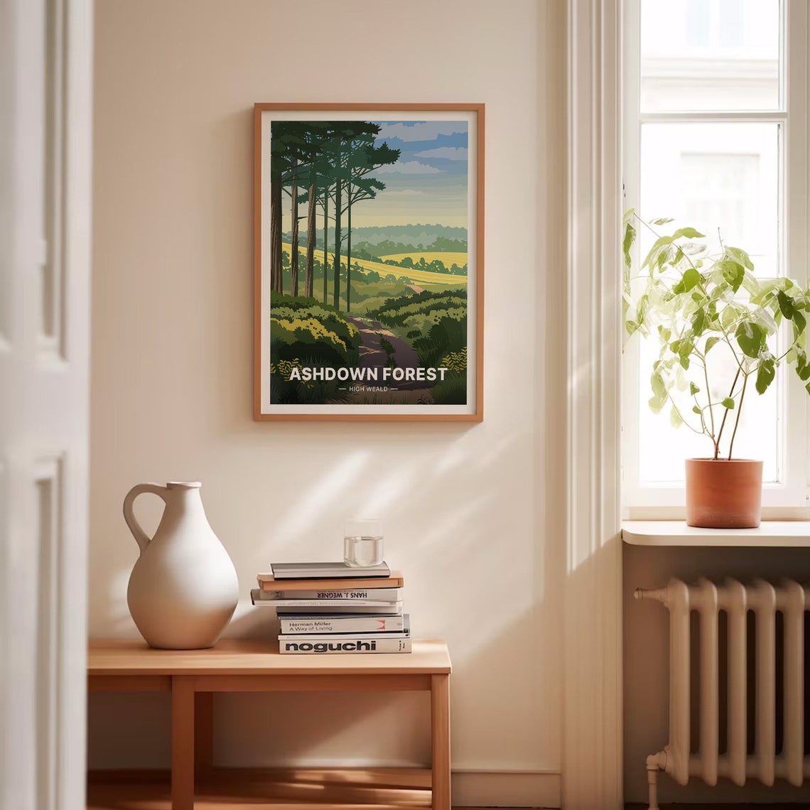 Ashdown Forest High Weald Pine Woodland Landscape Travel Poster - Image 4