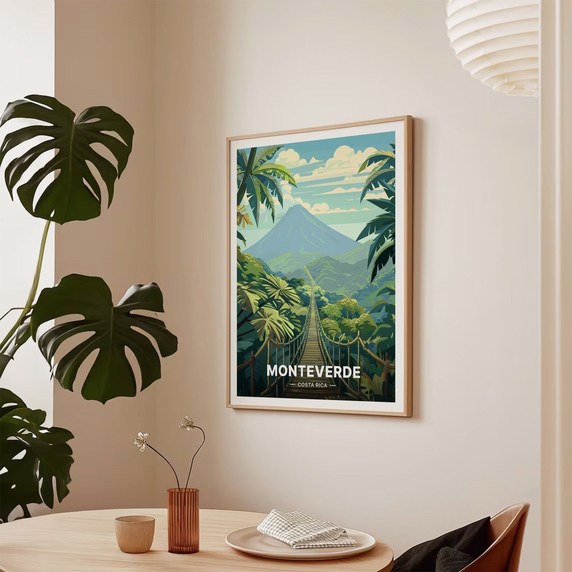 Monteverde Costa Rica Travel Poster Scenic Wall Art Adventure Decor Tropical Destination Artwork C20 1487 - Image 2