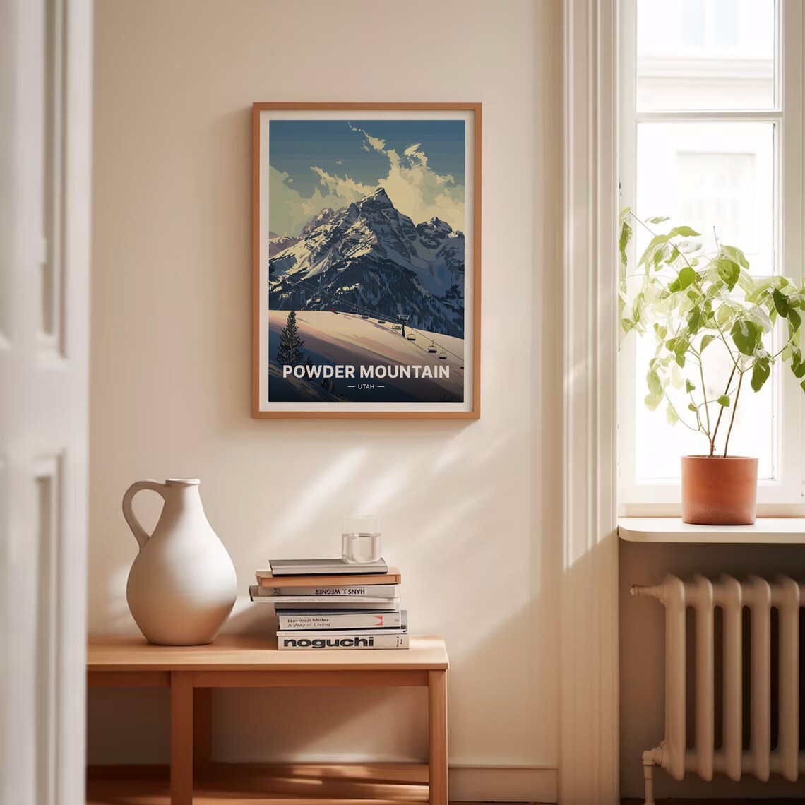 Powder Mountain Utah Ski Resort Travel Poster - Image 4