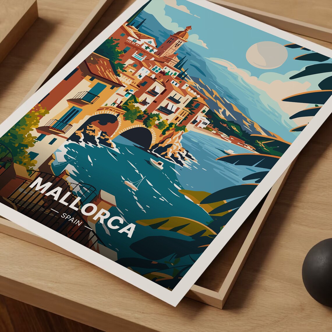 Mallorca Spain Vintage Travel Poster Art Print - Image 3