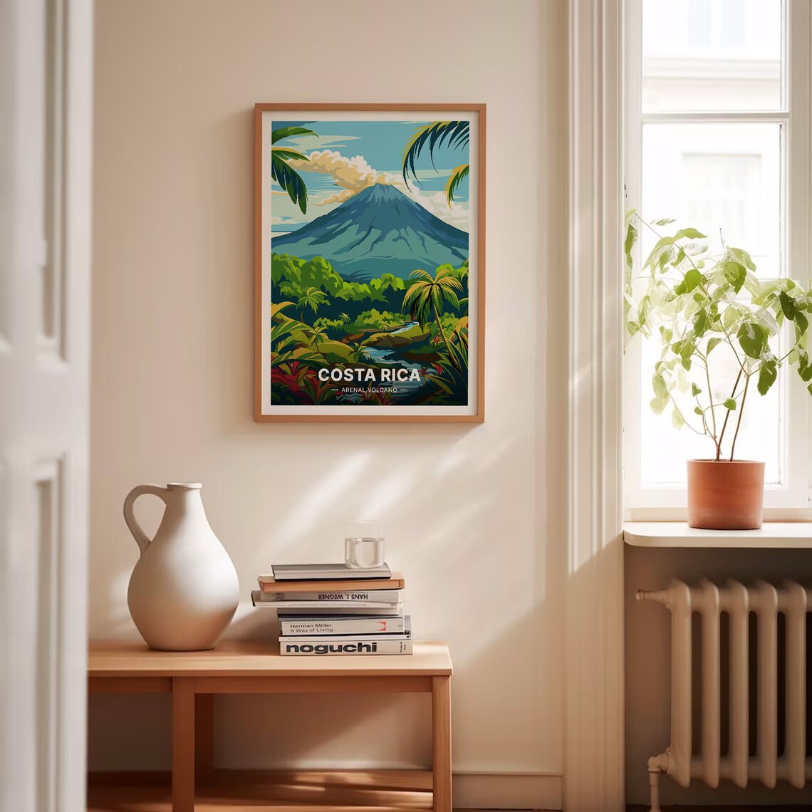 Arenal Volcano Costa Rica Travel Poster, Caribbean - Image 4