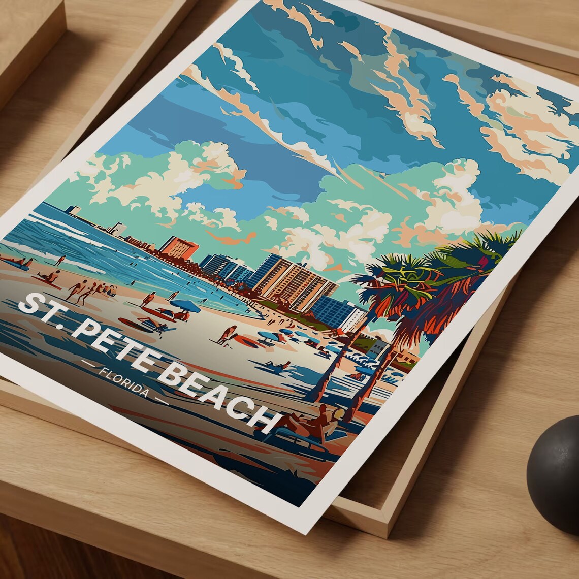 St Pete Beach Travel Poster, Florida Coastal Art Print - Image 3