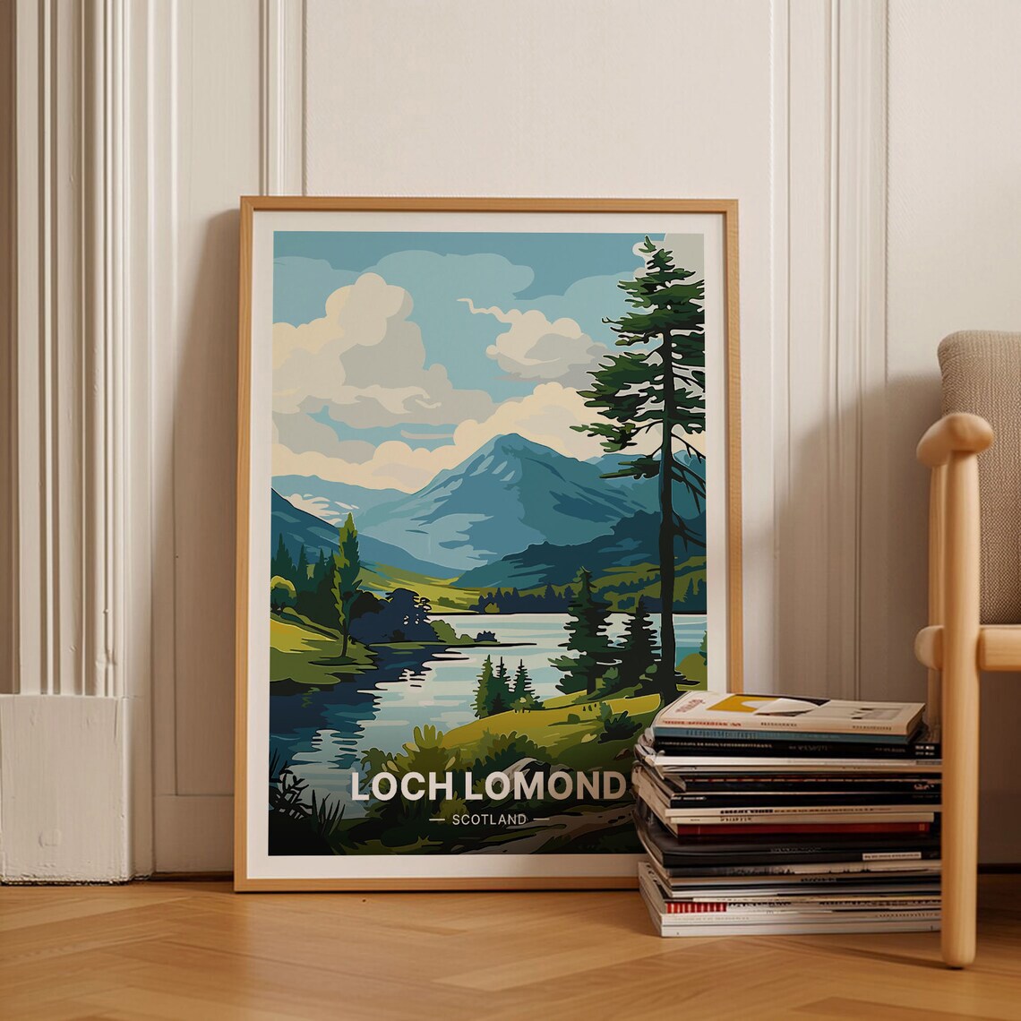 Loch Lomond Scotland Landscape Travel Poster