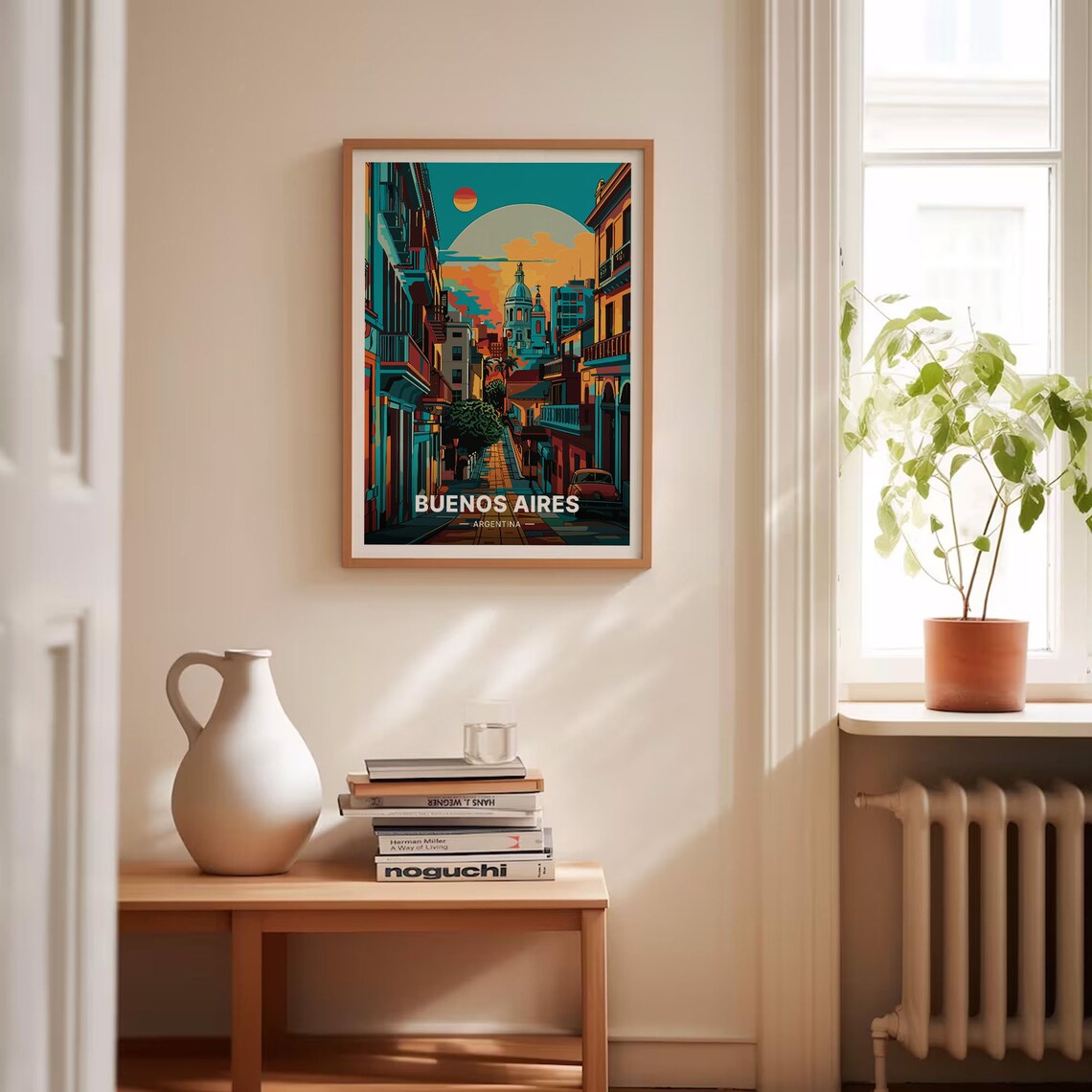 Buenos Aires Travel Poster, Argentina Cityscape Art - Image 4
