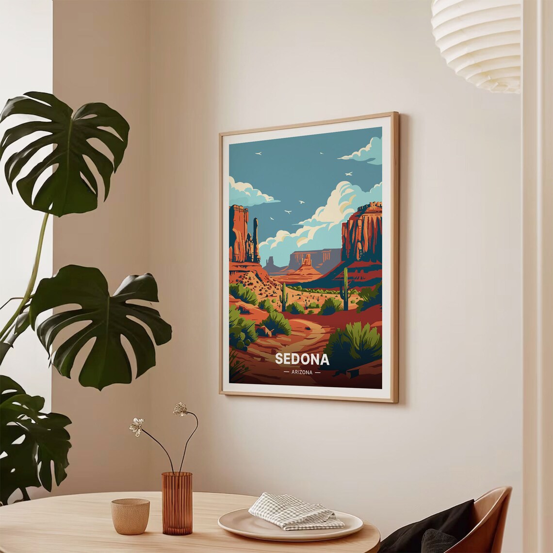 Sedona Arizona Travel Poster, Scenic Desert Landscape - Image 2