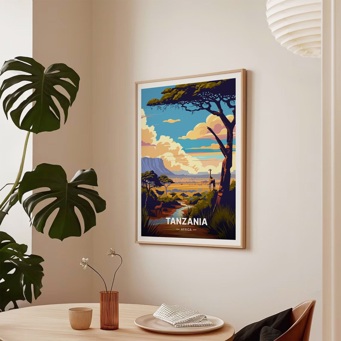 Tanzania Safari Adventure Poster, Travel Decor Art Print - Image 2