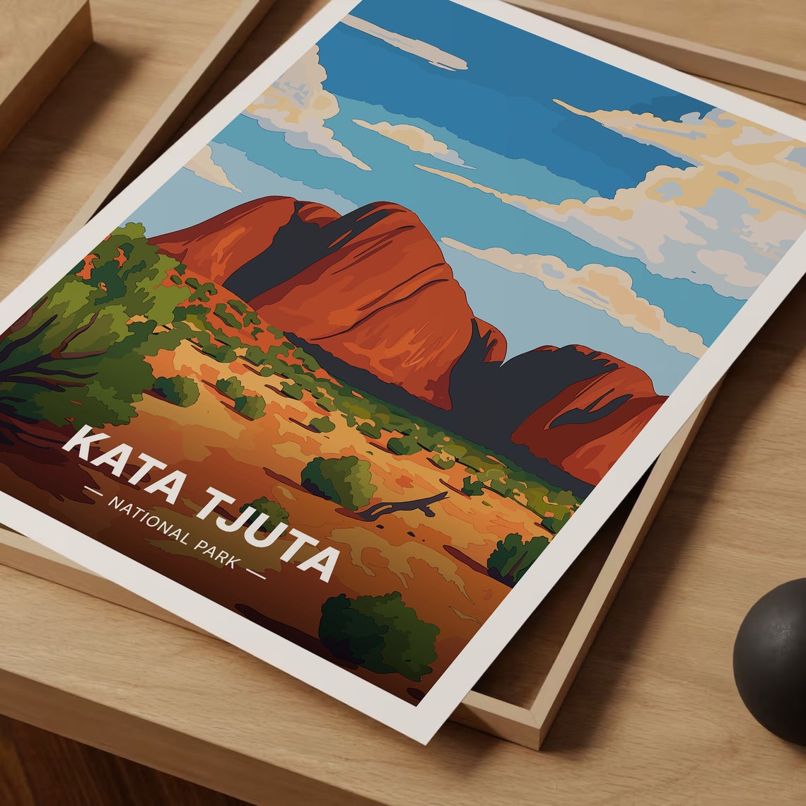 Kata Tjuta National Park Red Domes Outback Desert Travel Poster - Image 3