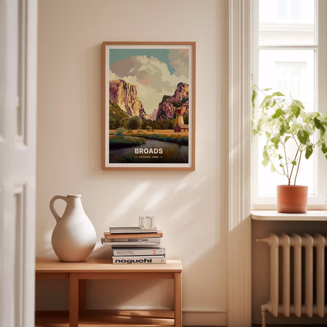 Broads National Park River Valley Cliffs Tower Waterside Poster - Image 4