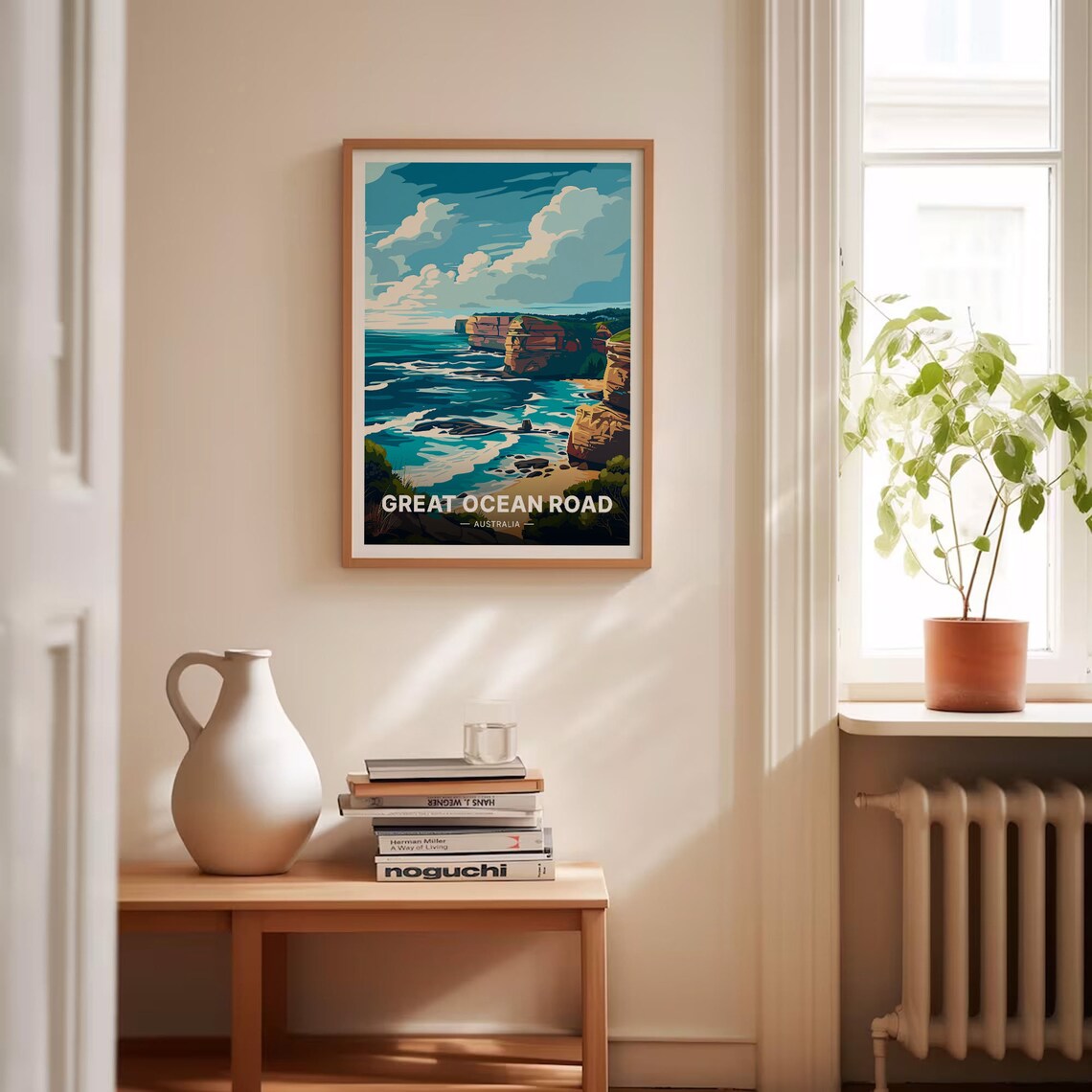 Great Ocean Road Australia Limestone Sea Stacks Surf Travel Poster - Image 4