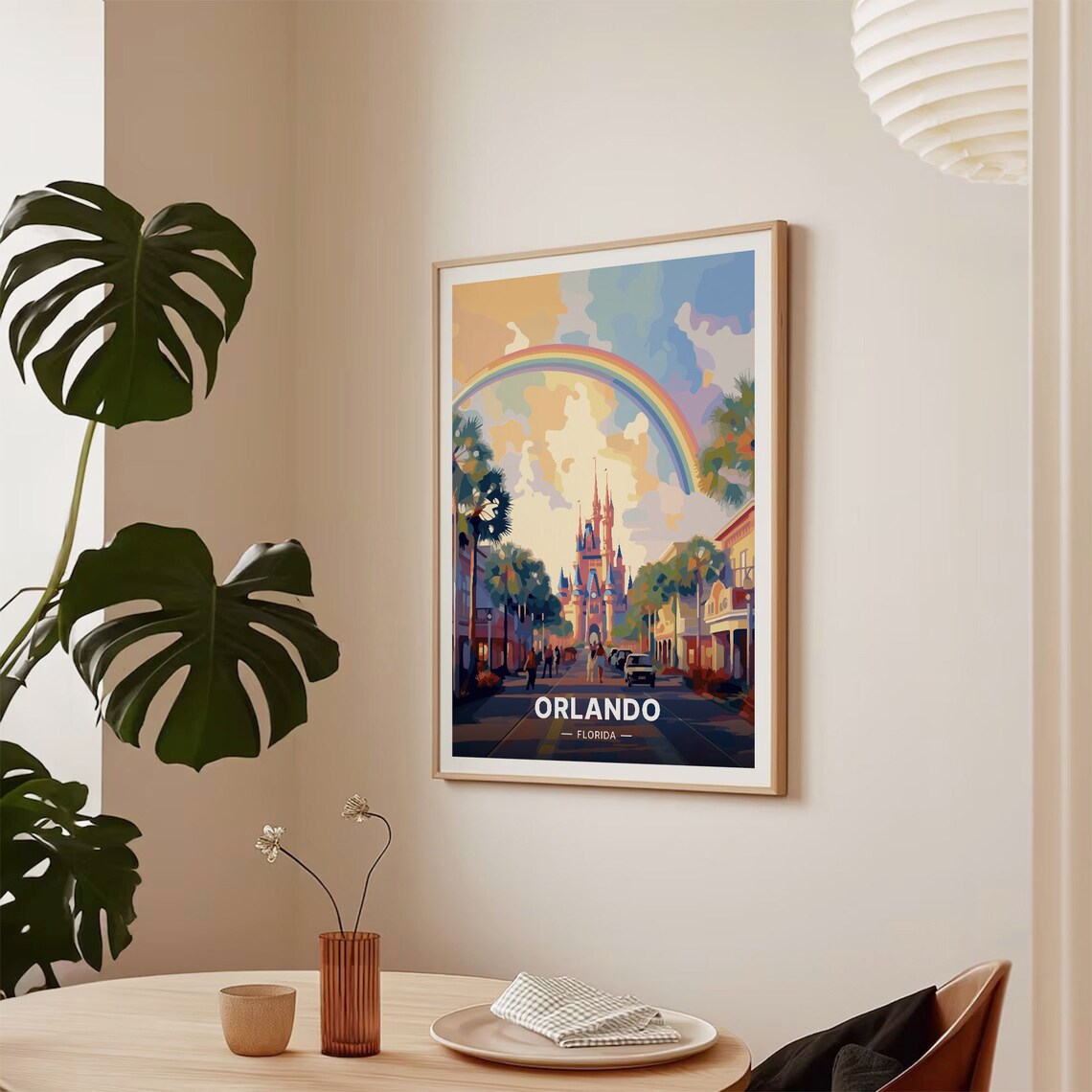 Orlando Travel Poster, Mid-Century Modern Decor - Image 2