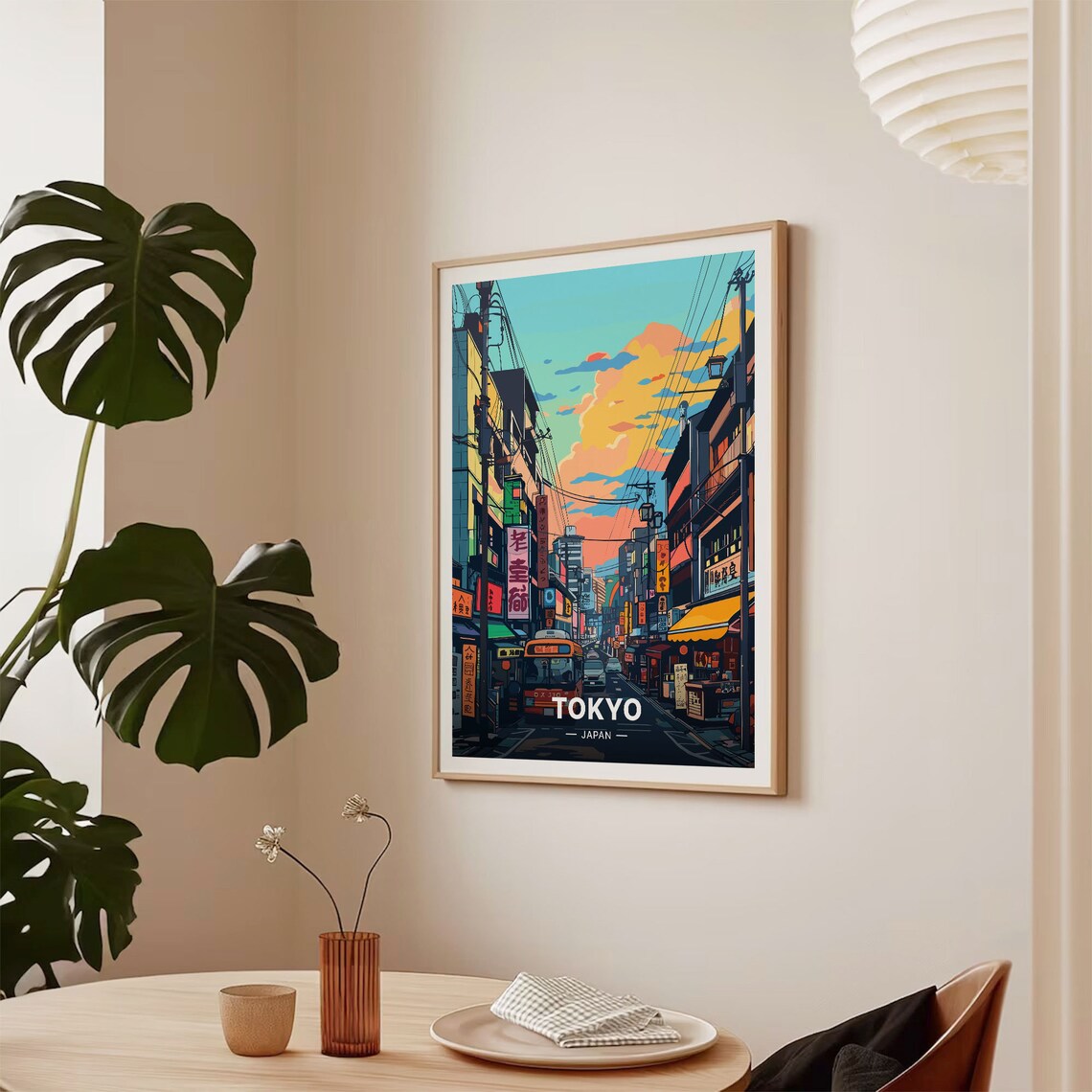 Tokyo Cityscape Birthday Gift Idea Art Print - Image 2