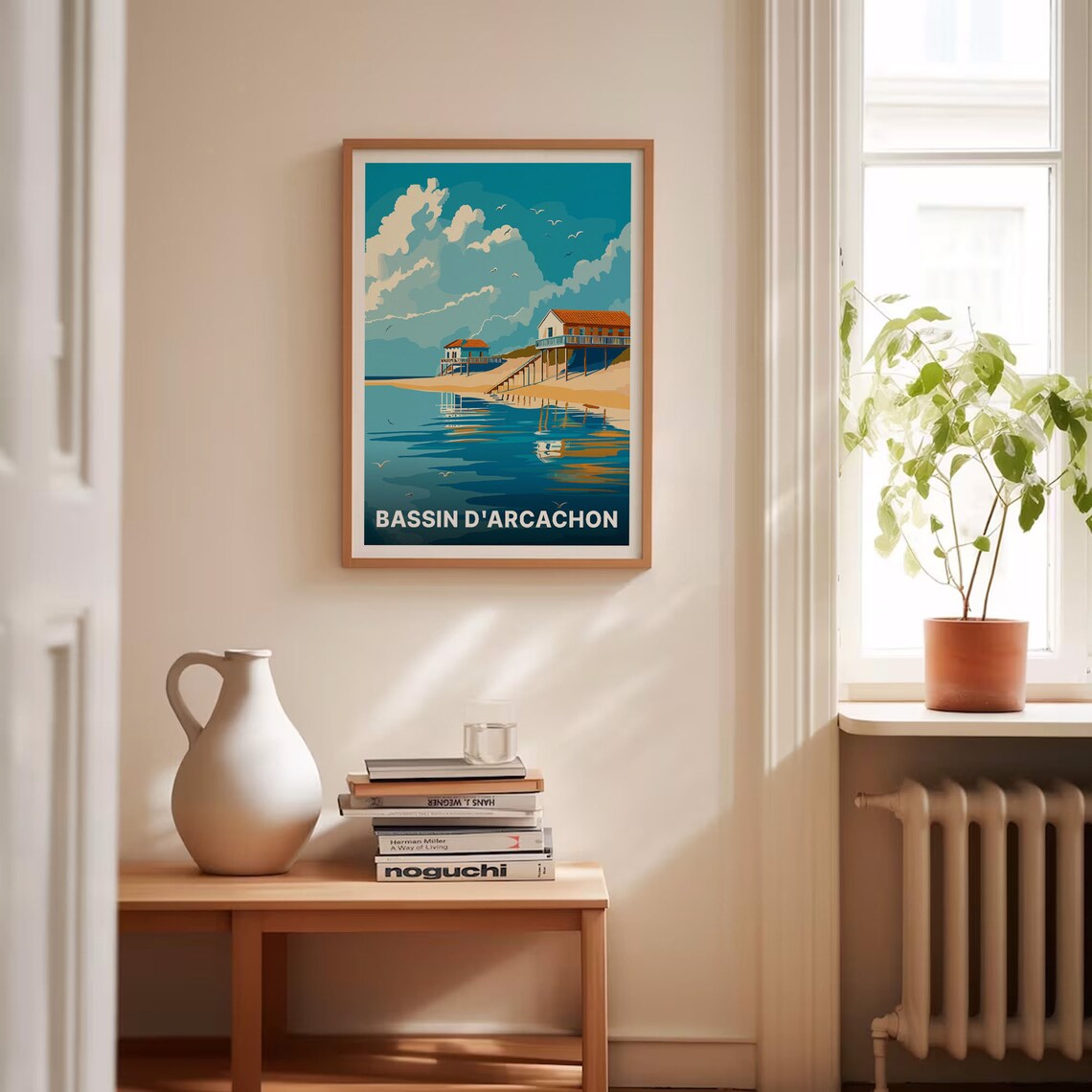 Bassin d'Arcachon Stilt Houses Vintage Coastal Travel Poster - Image 4
