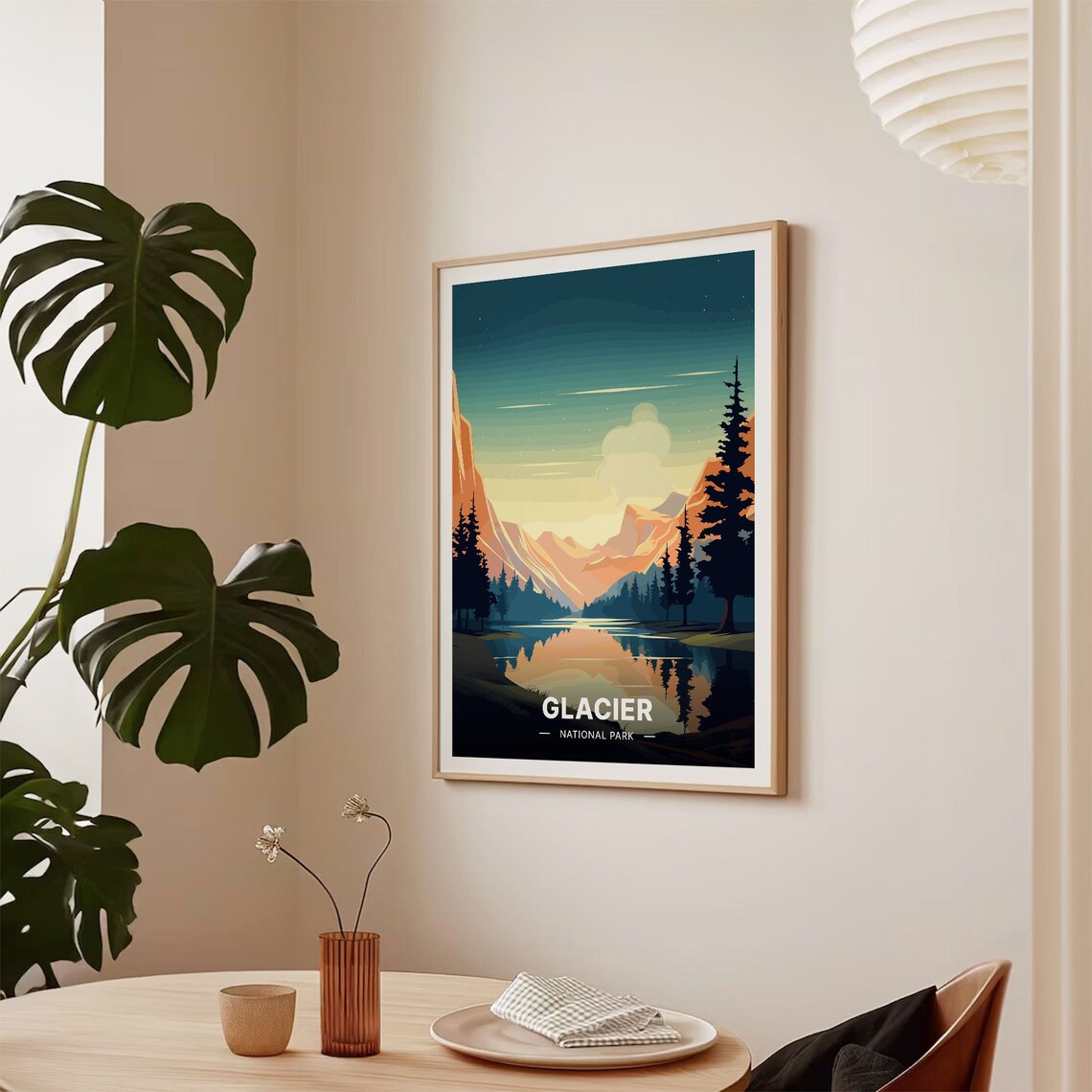 Glacier National Park Travel Poster, Adventure Decor - Image 2