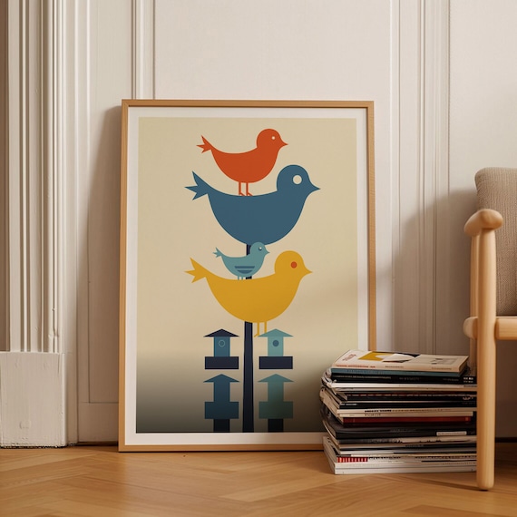 Mid Century Modern Travel Posters Retro Geometric Wall Art For Home And Office Decor Vintage Style Art Prints C20 247
