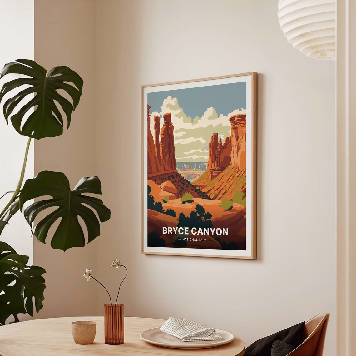 Bryce Canyon National Park Red Rock Hoodoos Desert Vista Poster - Image 2