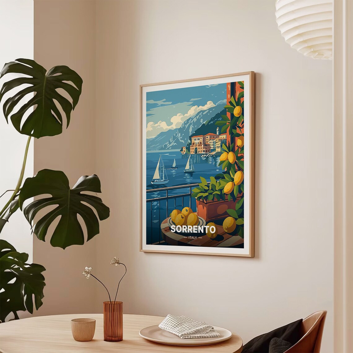 Sorrento Italy Lemon Coast Travel Poster - Image 2