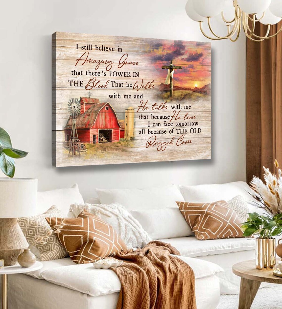 Jesus I Still Believe, Vintage Farmhouse Art Print - Image 3