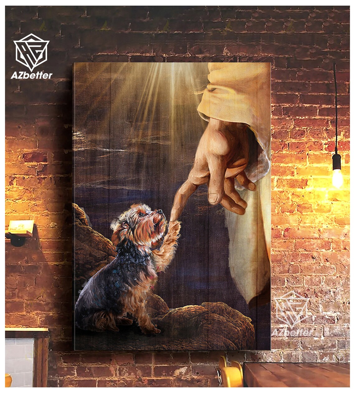 Yorkshire Terrier Take The Hand Of God Art Print - Image 4