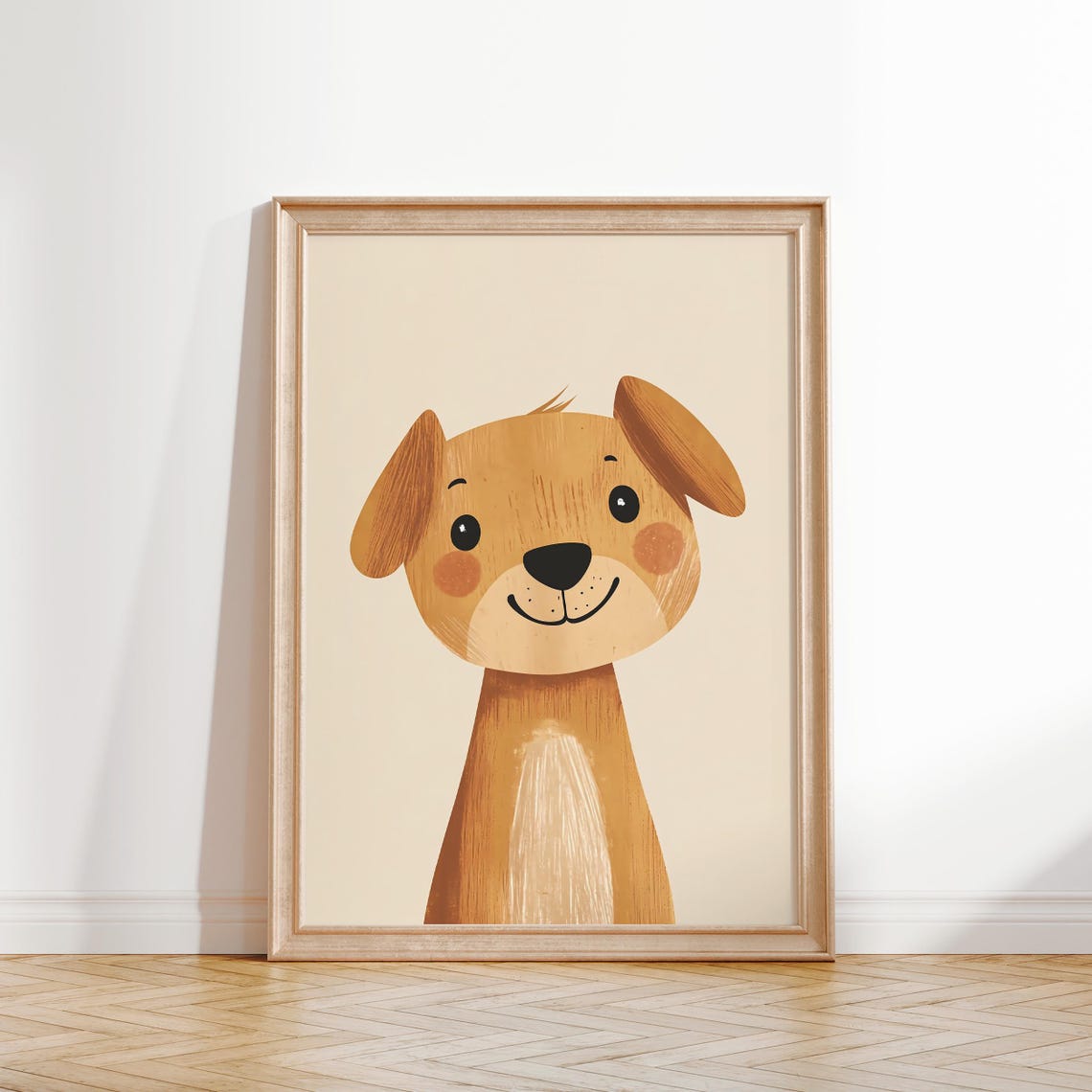 Cute Dog Wall Art Animal Print For Kids Room Playroom Dog Poster Nursery Dog Art Gender Neutral Toddler Room Decor