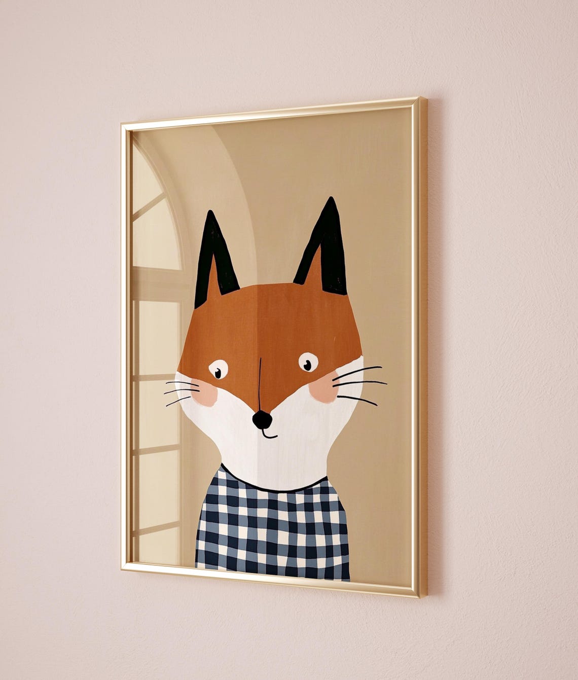 Dapper Fox Wall Art Kids Room Decor Modern Animal Print Woodland Nursery Art - Image 4