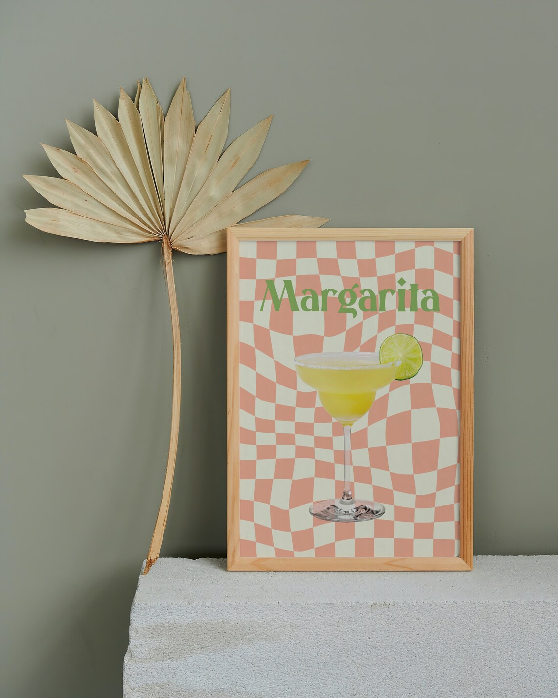 Margarita Cocktail Retro 70s Poster Print - Image 2