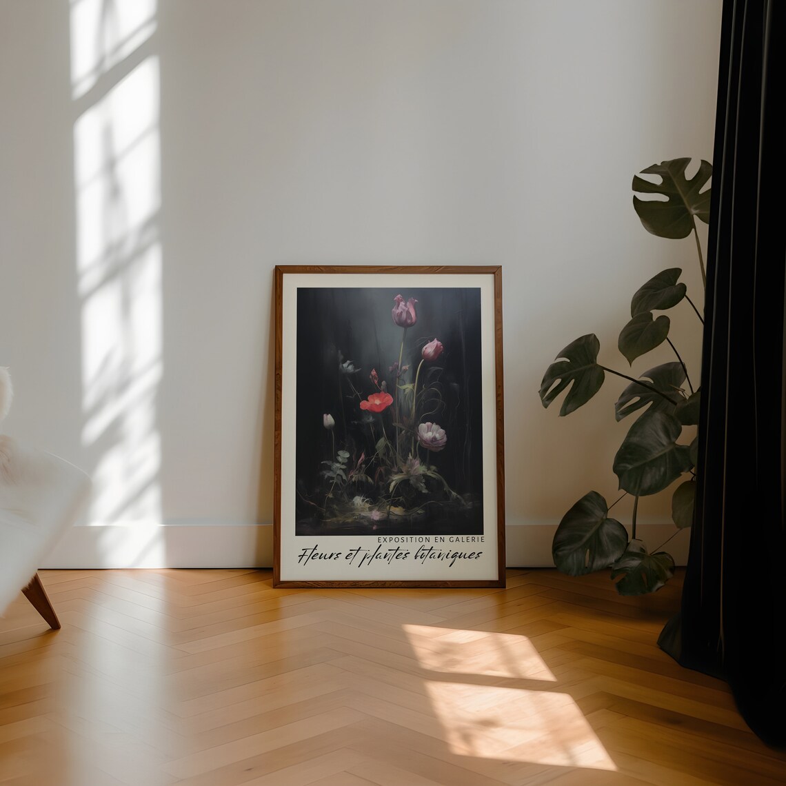 Floral Bouquet Exhibition Print, Moody Botanical Art - Image 3