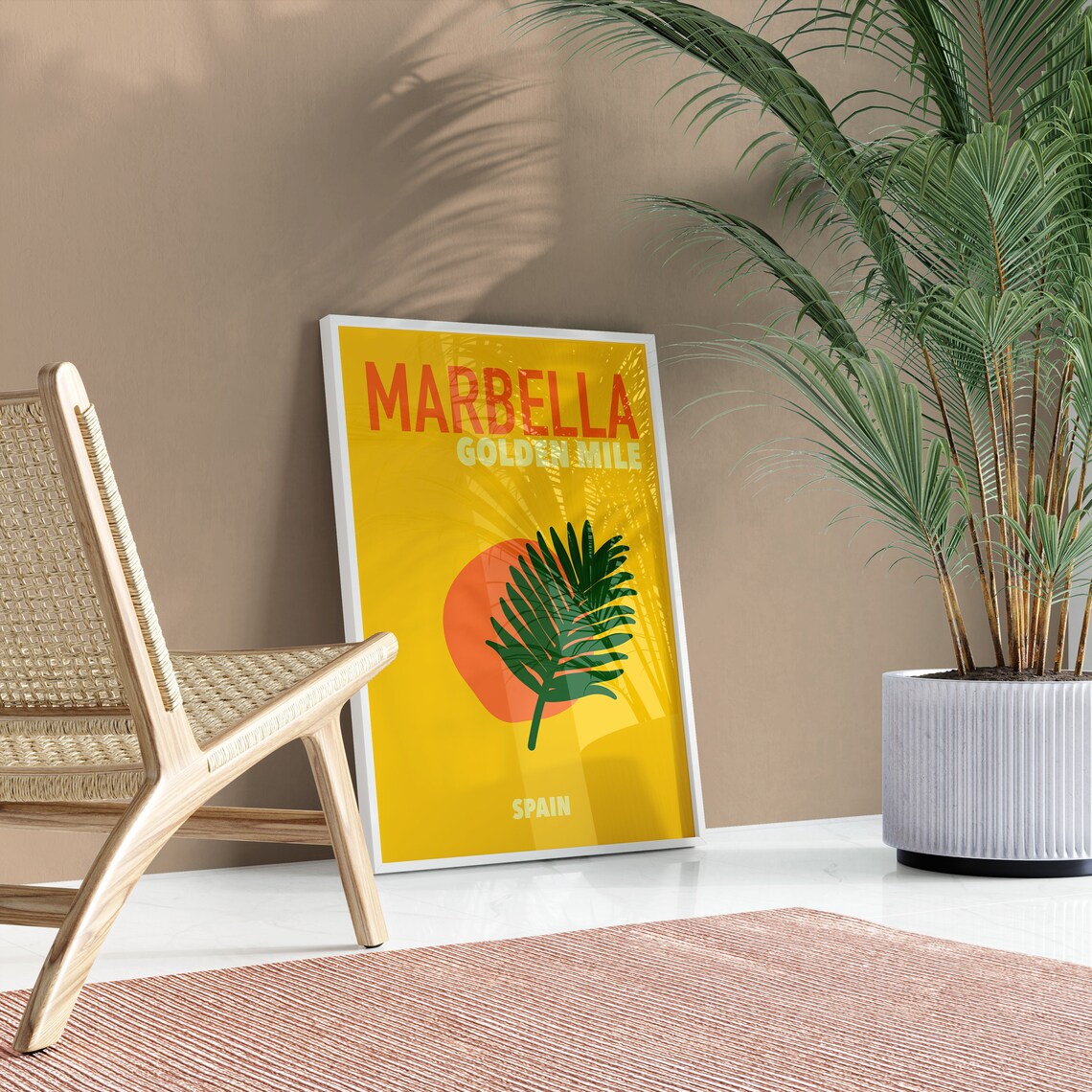 Marbella Retro Travel Poster, Summer Destination - Image 3