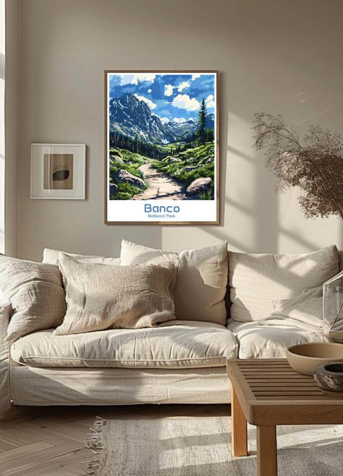 Banco National Park Alpine Trail Mountain Valley Landscape Poster - Image 3