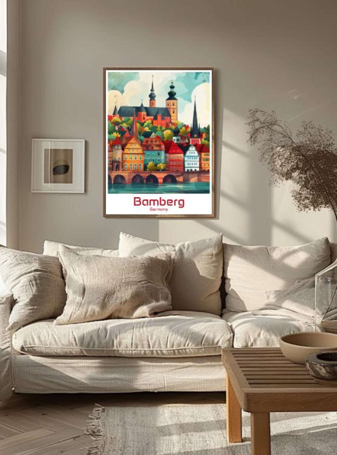 Bamberg Germany Old Town Bridge Colorful Architecture Poster - Image 3