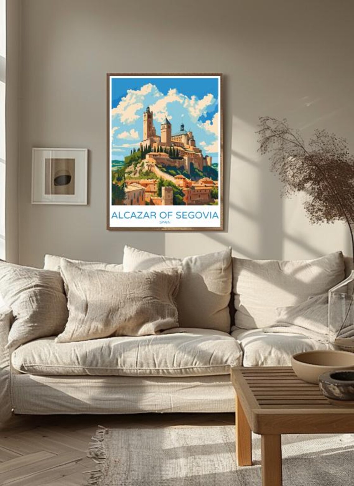 Alcazar Of Segovia Spain Hilltop Castle Fortress Travel Poster - Image 3