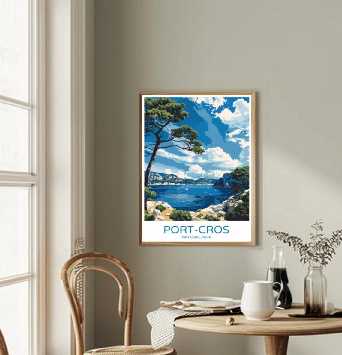 Port-Cros National Park France Island Coast Pine Trees Poster - Image 2