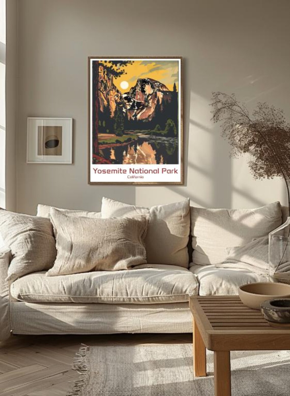 Yosemite National Park Half Dome Golden Valley Travel Poster - Image 3