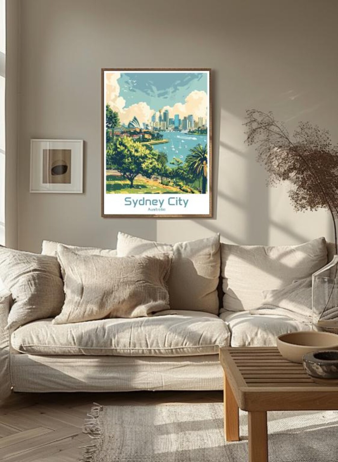 Sydney City Australia Harbour Skyline Illustrated Travel Poster - Image 3