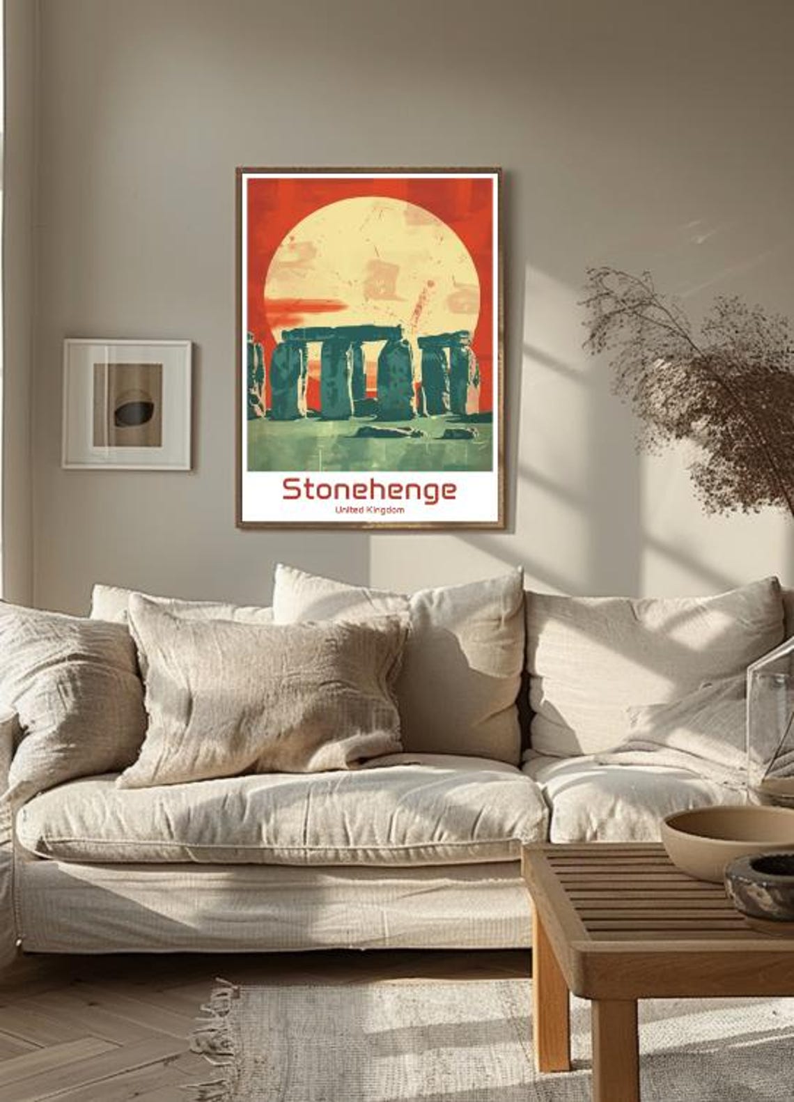 Stonehenge UK Sunset Silhouette Ancient Stones Circle Poster - Image 3