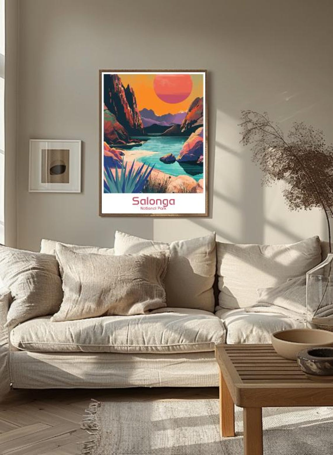 Salonga National Park Congo River Canyon Sunset Landscape Poster - Image 3