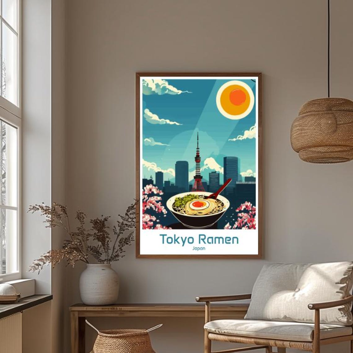 Tokyo Japan Travel Posterauthentic Ramen Shop Wall Art Japanese Food Print Tokyo Street Scene Decor Asian Cuisine Artwork Japan Travel Gift - Image 4