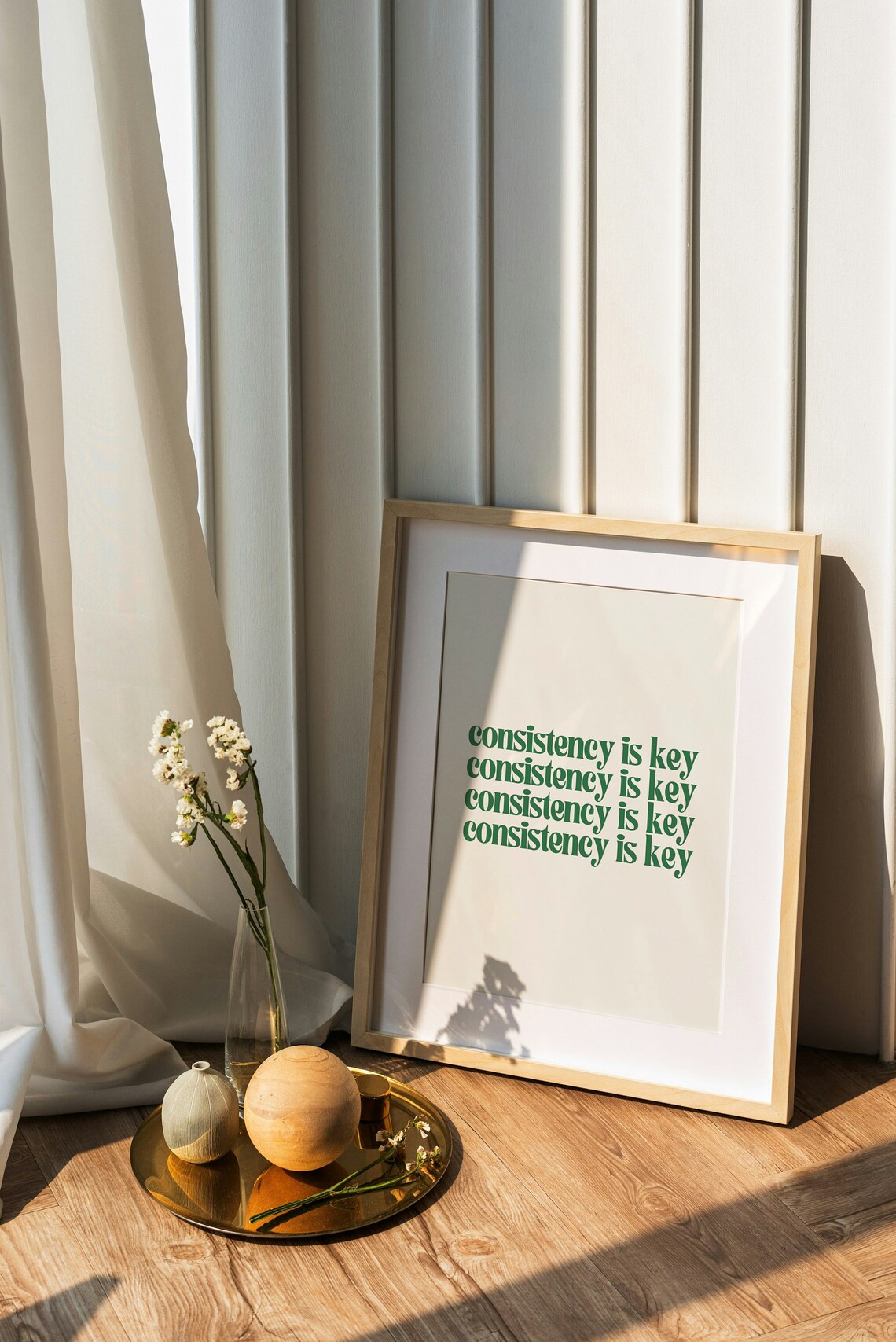 Consistency Is Key Motivational Art Print - Image 3