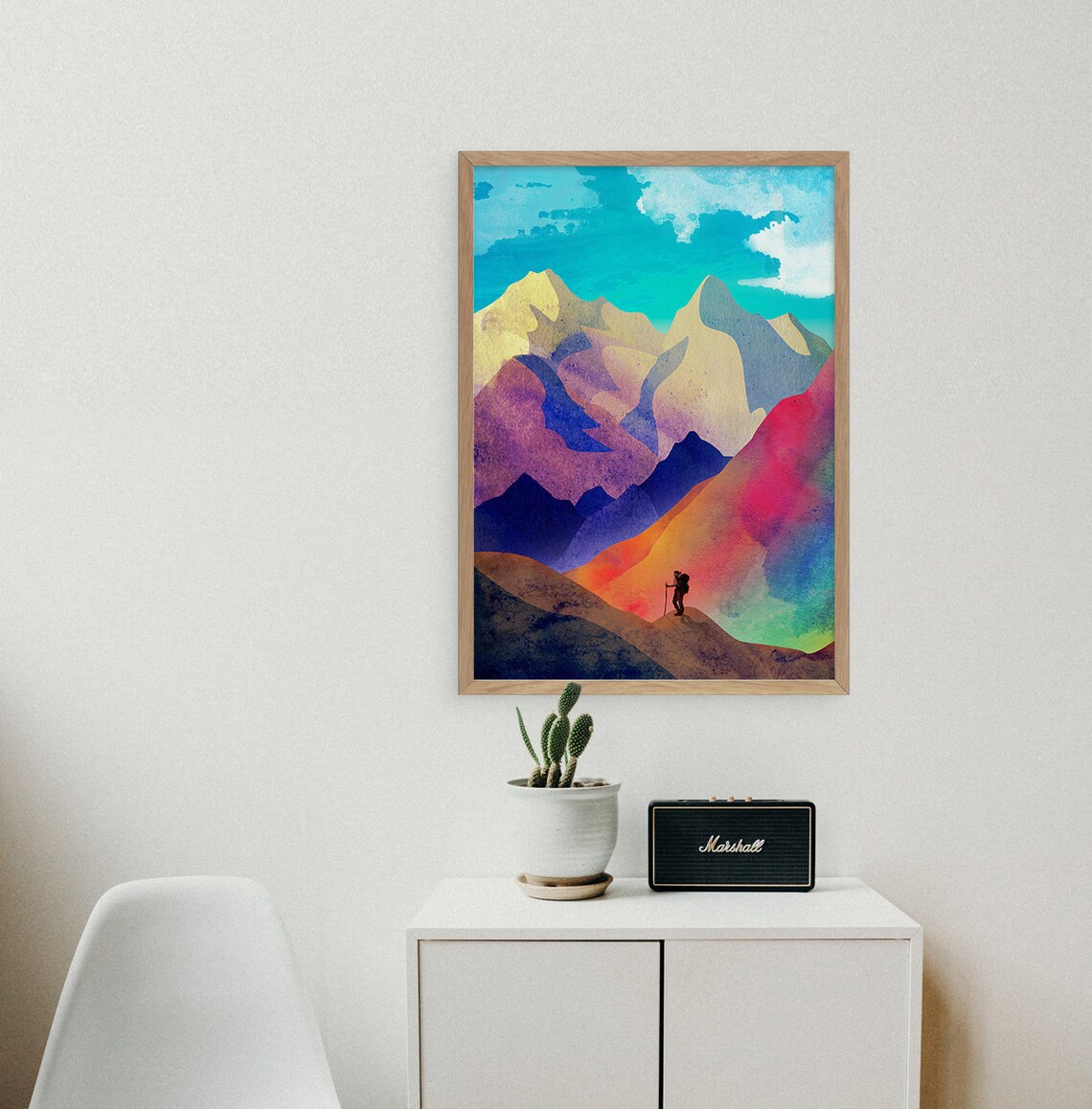 Woman Hiker Art Print, Home or Office Decor - Image 3