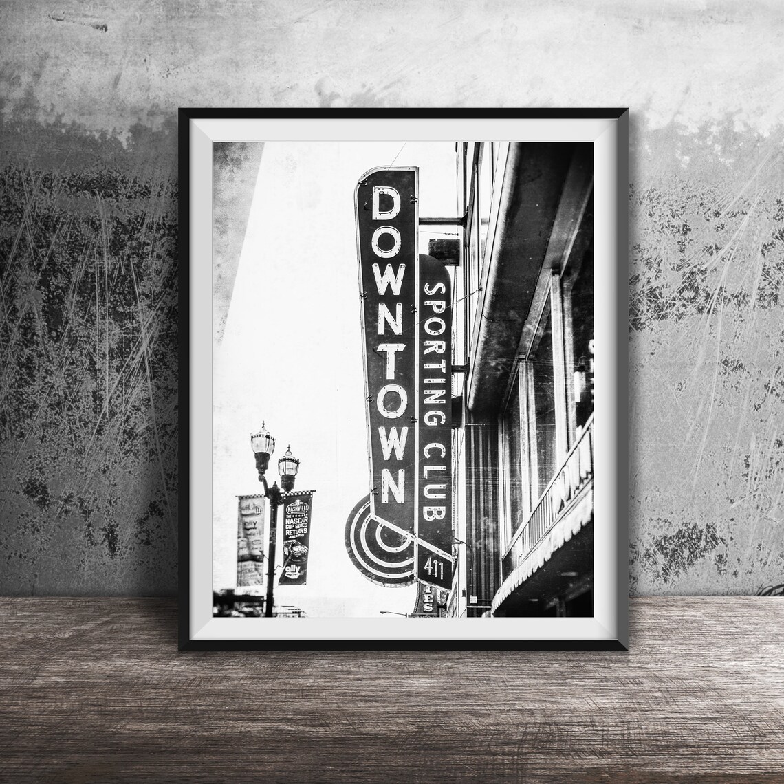 Downtown Sporting Club Nashville Broadway Neon Sign Photo Poster - Image 2