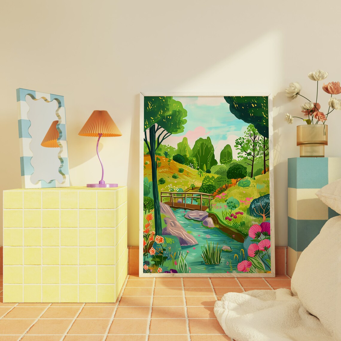 Garden Painting Floral Summer Wall Art Print - Image 2