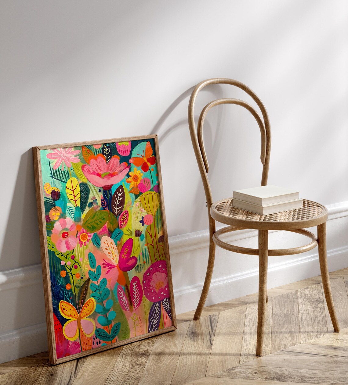 Maximalist Abstract Wall Art, Colorful Eclectic Poster - Image 3
